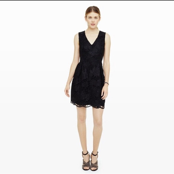 Club Monaco Women’s Leala Lace Cocktail Black Sleeveless Dress Size 0 - Picture 1 of 17